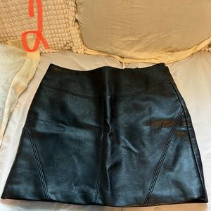 leather skirt!